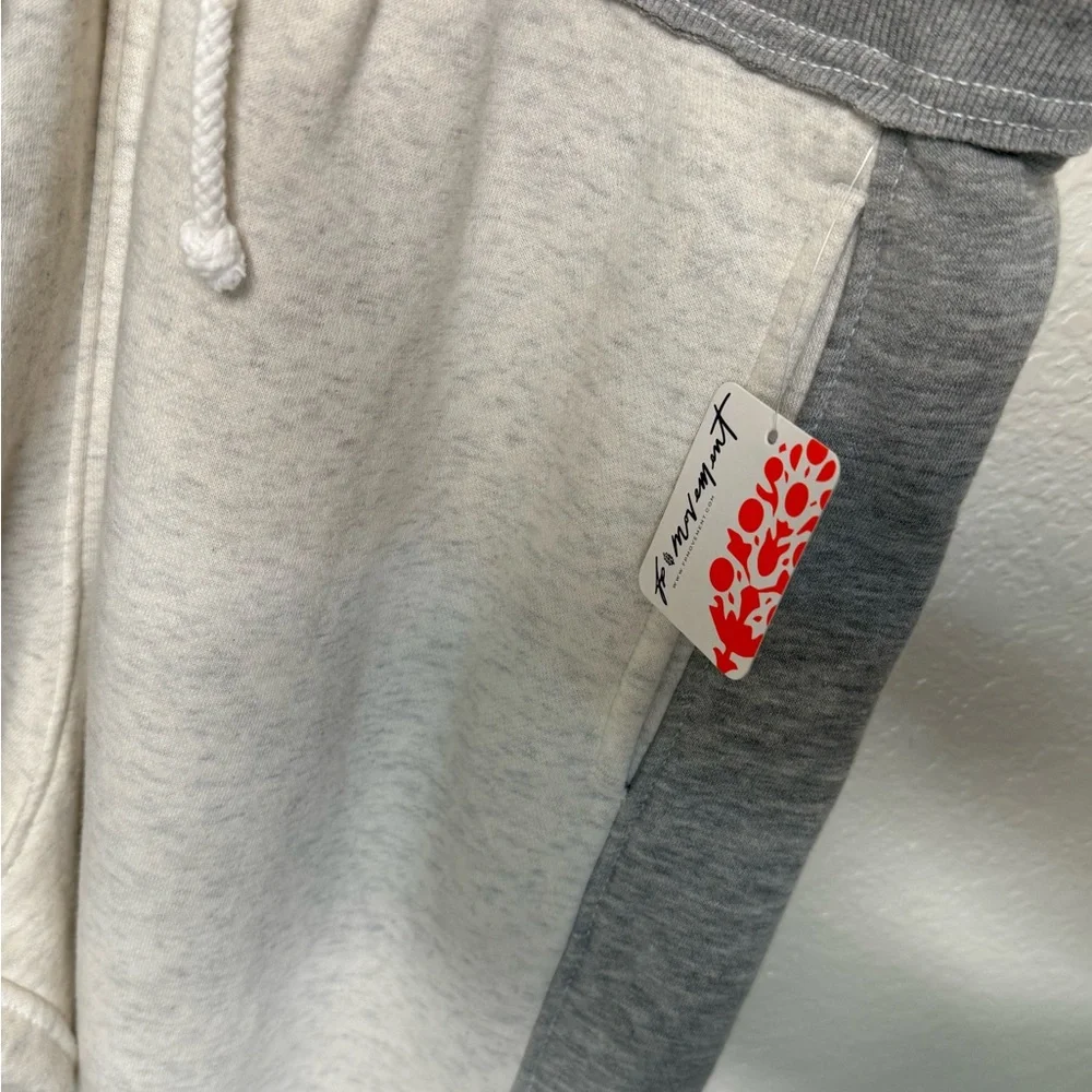 NWT FP Movement Making It Overalls Grey Two Toned Woman’s Small - Picture 4 of 7